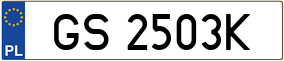 Truck License Plate